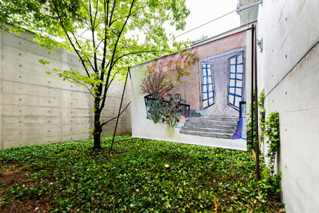 In der Ecke ein Oleanderbaum